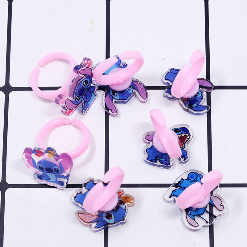 Stitch Acrylic Ring 10/20pcs K - Party Games Children reseña y precio