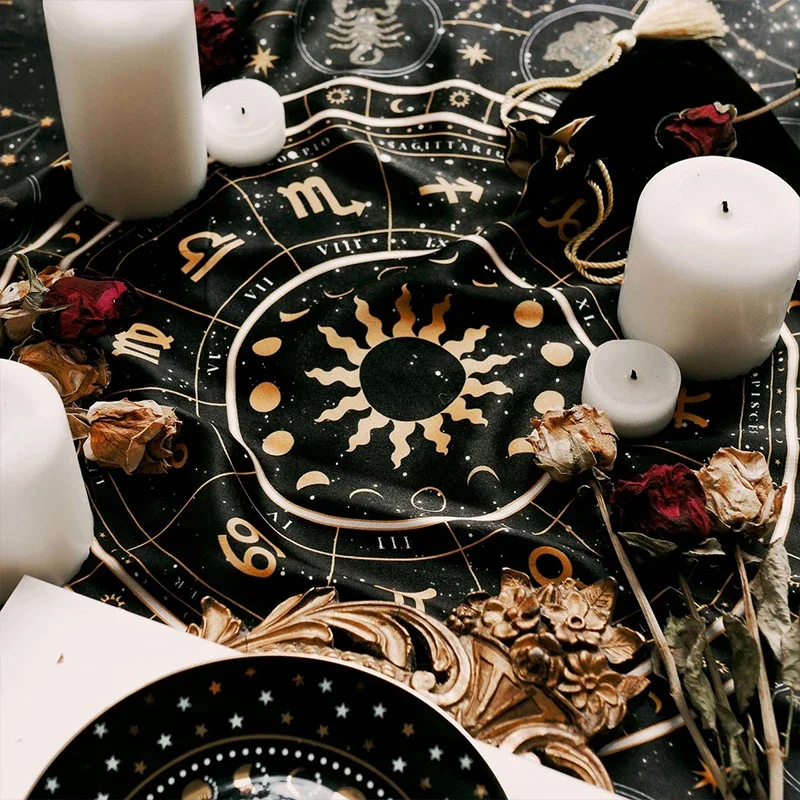 Tarot Cloth Zodiac Wheel Astro - Zodiac Party Games reseña y precio