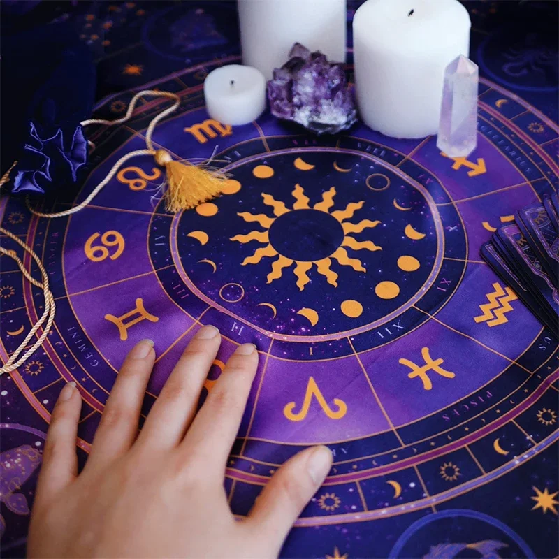 Tarot Cloth Zodiac Wheel Astro - Zodiac Party Games reseña y precio
