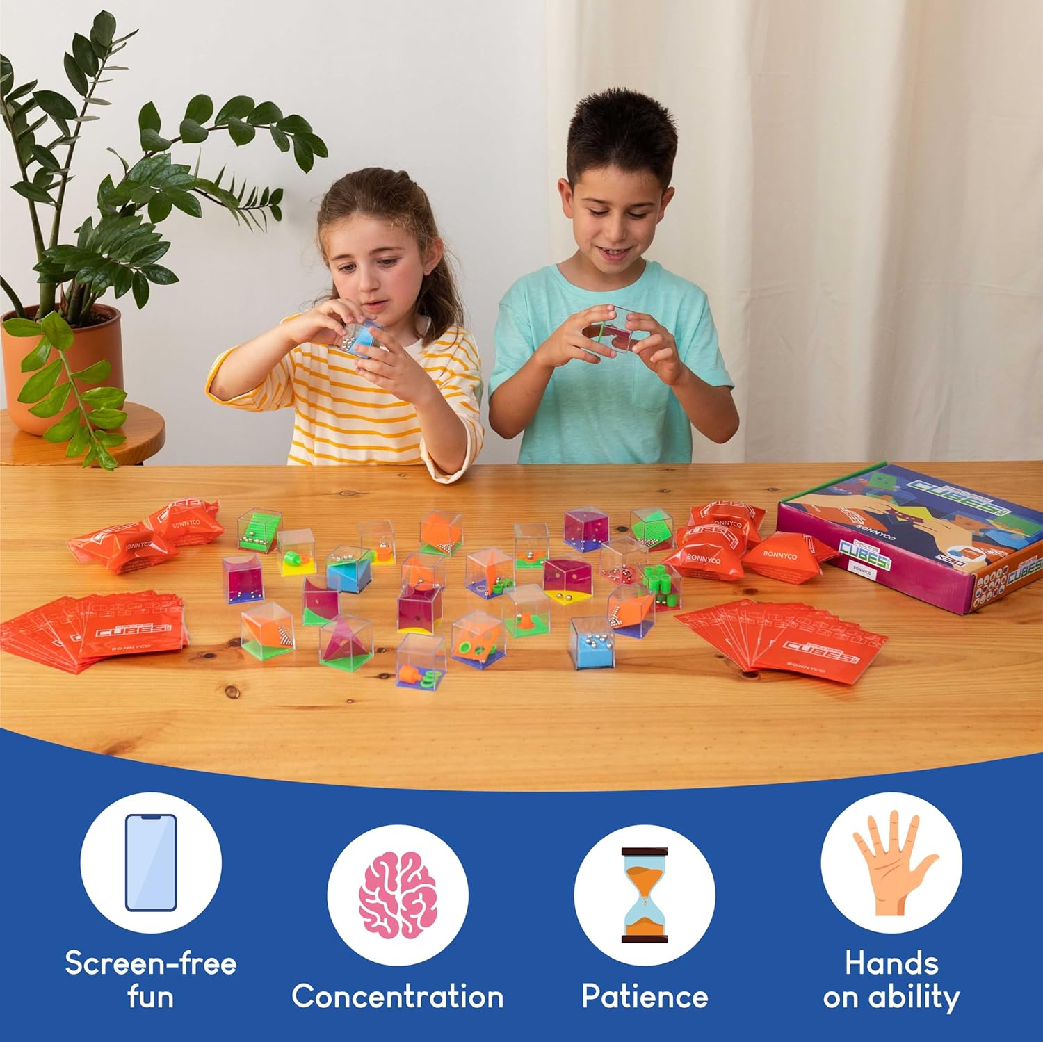 Brain Teaser Puzzles Cubes Pac - Party Games Kids reseña y precio