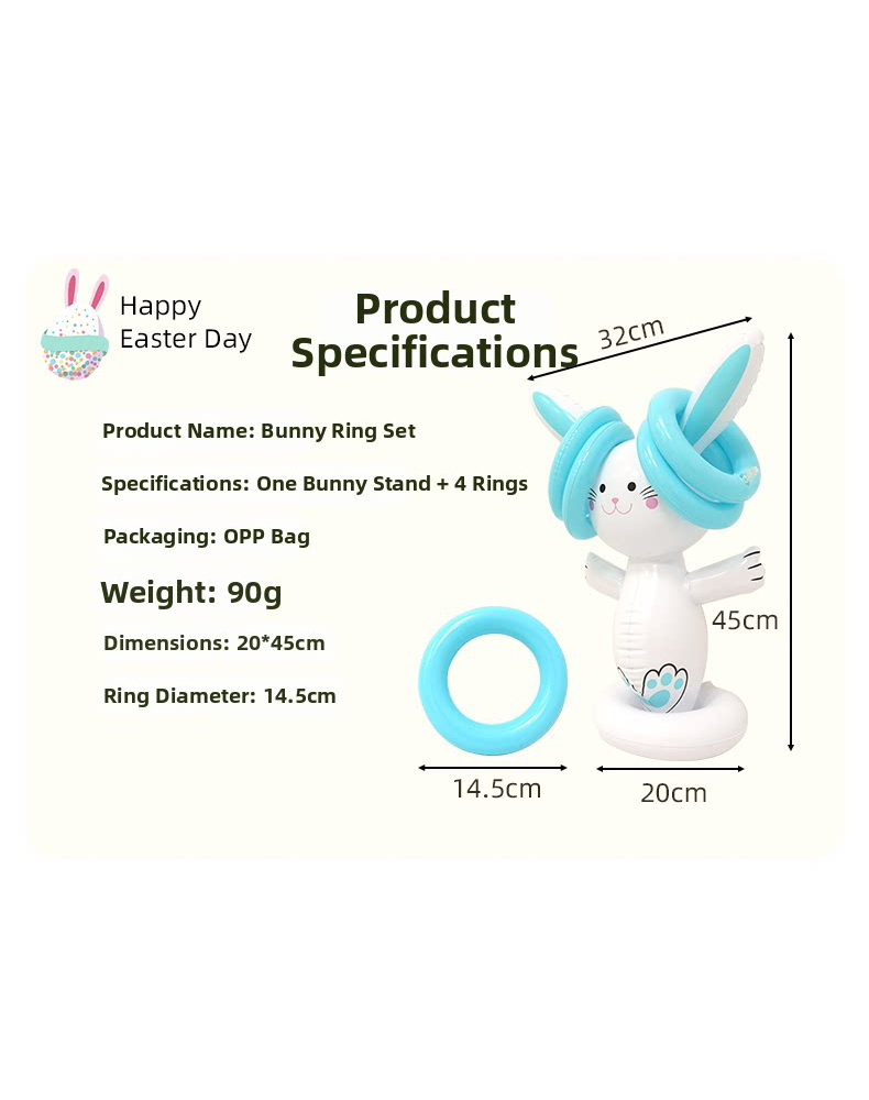 Easter Inflatable Bunny Ring T - Party Games Bunny reseña y precio