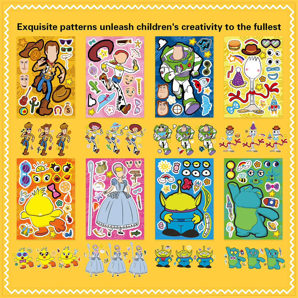 8/16Sheets Disney Toy Story Ma - Party Games Instagram reseña y precio