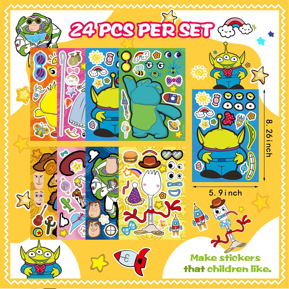 8/16Sheets Disney Toy Story Ma - Party Games Instagram reseña y precio