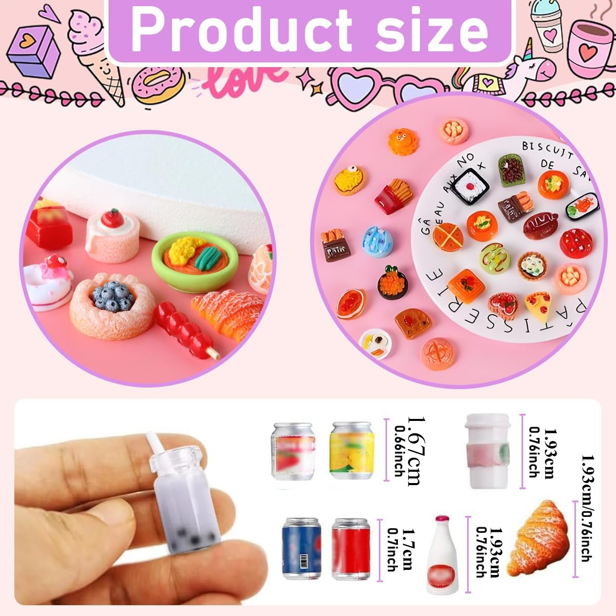 50Pcs Miniature Food Drink Bot - Party Games You Can Play reseña y precio