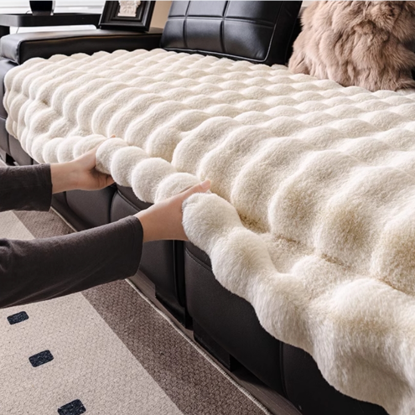 Faux Rabbit Fur Bubble Warm Pl - Washer Toss Set reseña y precio