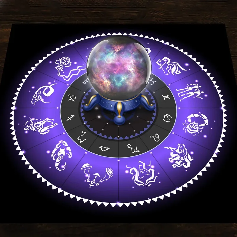 Tarot Cloth Purple Zodiac Whee - Zodiac Party Games reseña y precio