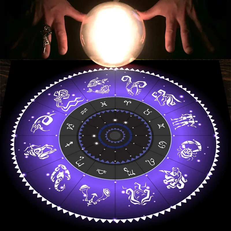 Tarot Cloth Purple Zodiac Whee - Zodiac Party Games reseña y precio