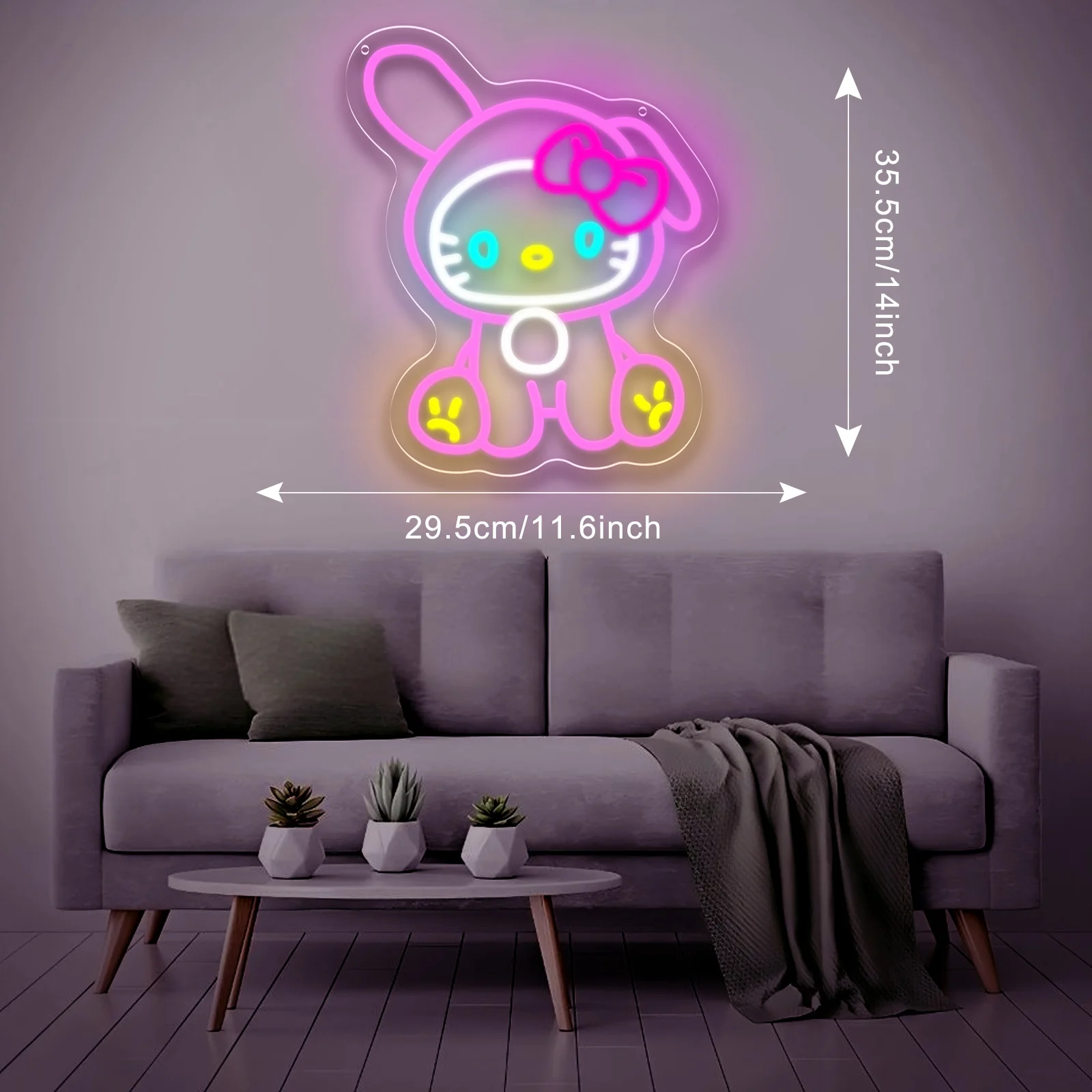 Hello Kitty Melody Neon Sign S - Party Games Girls Night reseña y precio