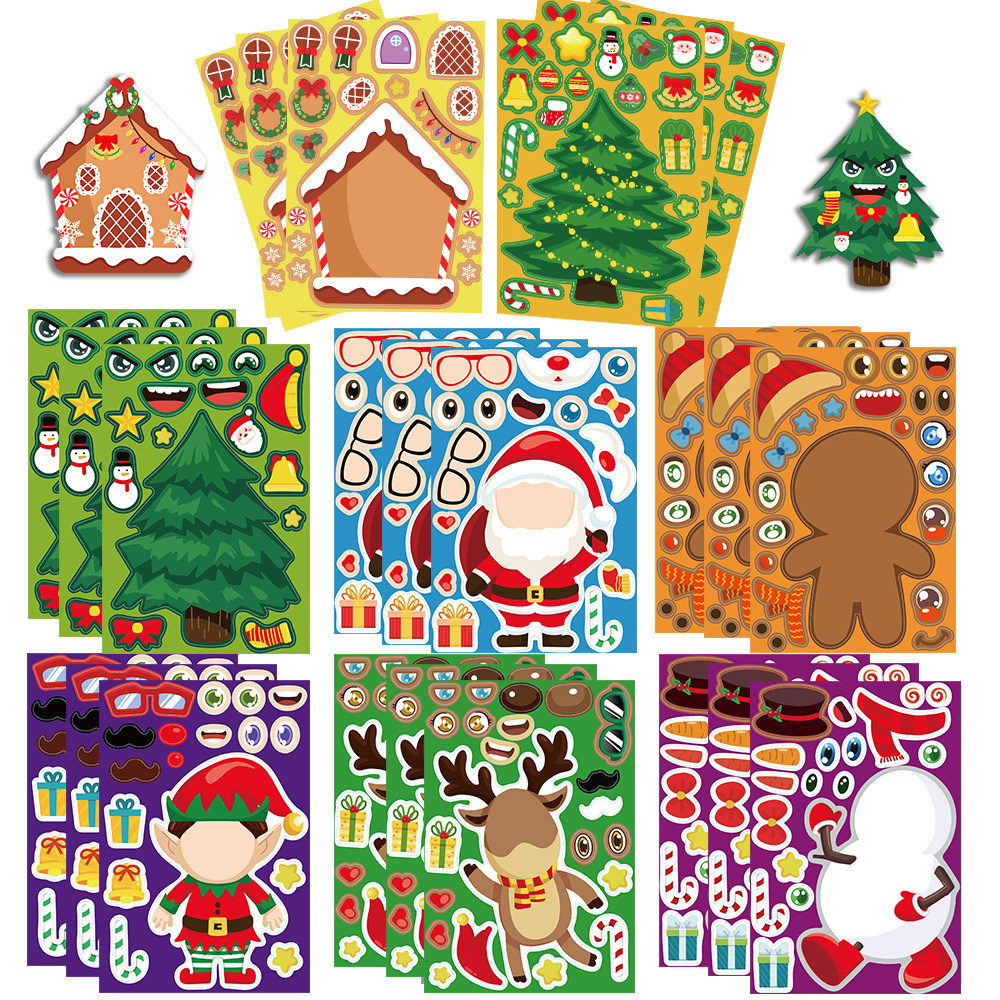 8 Sheets Christmas Puzzle Stic - Party Games Instagram reseña y precio