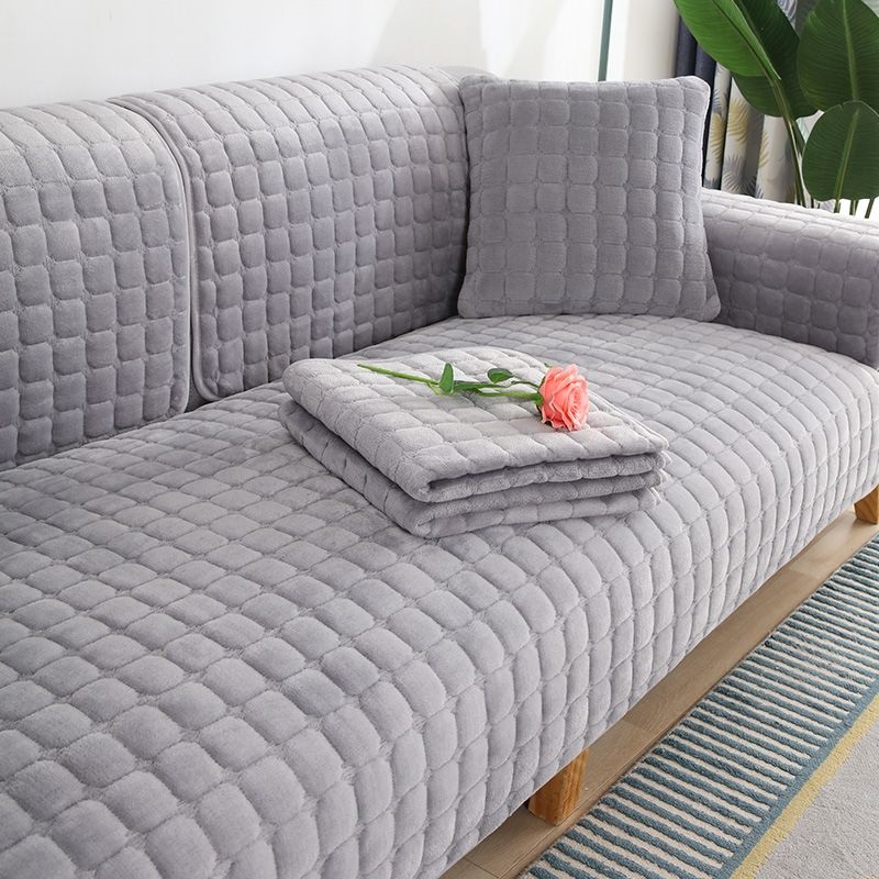 Velvet Sofa Cover Universal Pl - Washer Toss Set reseña y precio