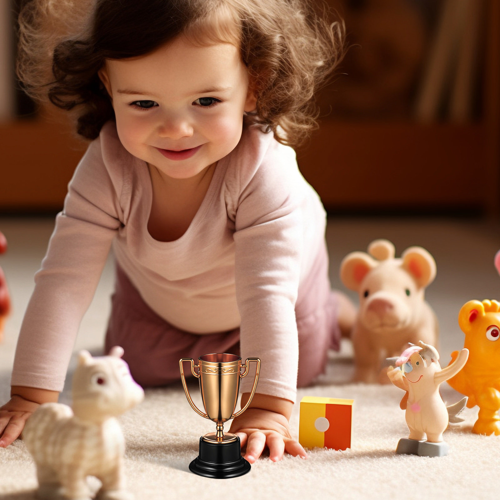 3Pcs Trophy Award Kids Small S - Party Games Competition reseña y precio