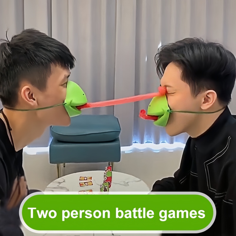 Frog Mask Toy Frog Tongue Stic - Party Games Competition reseña y precio