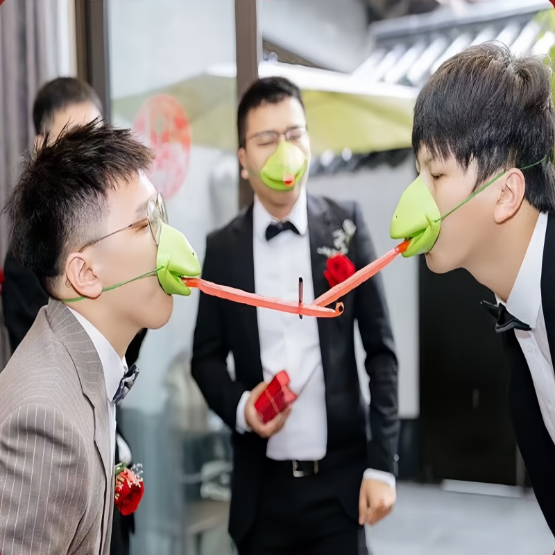 Frog Mask Toy Frog Tongue Stic - Party Games Competition reseña y precio