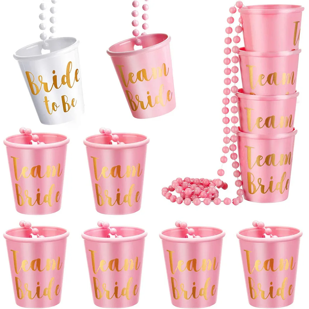 12pcs Team Bride Shot Glass Ne - Party Games Bachelorette reseña y precio