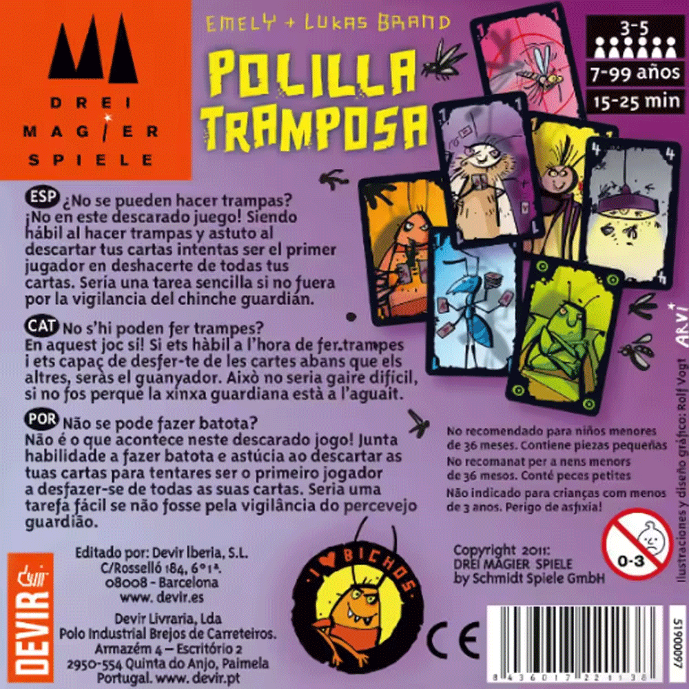 Polilla Tramposa Board Games T - Party Games Juego reseña y precio