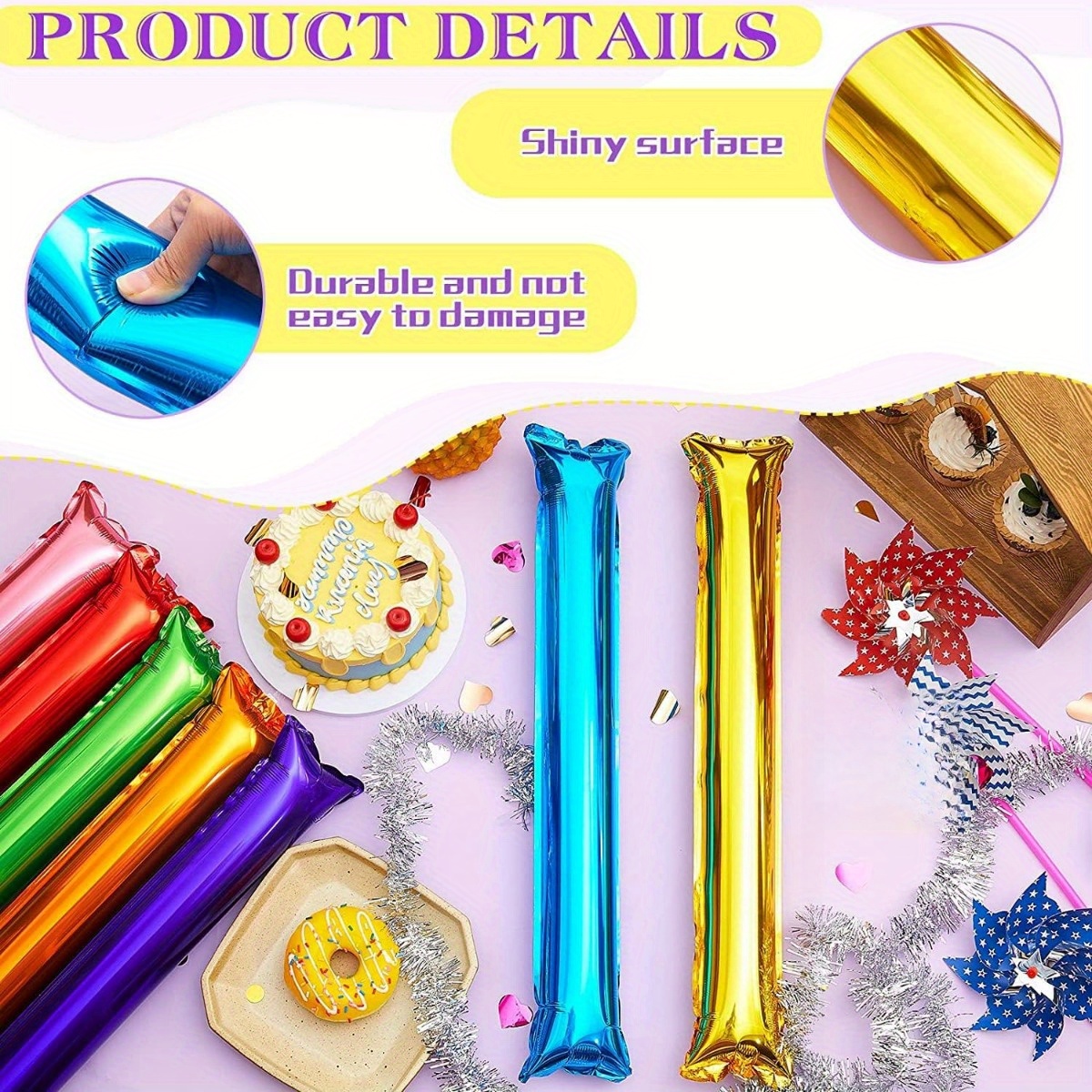 10/30pc Aluminum Film Inflatab - Party Games Engagement reseña y precio