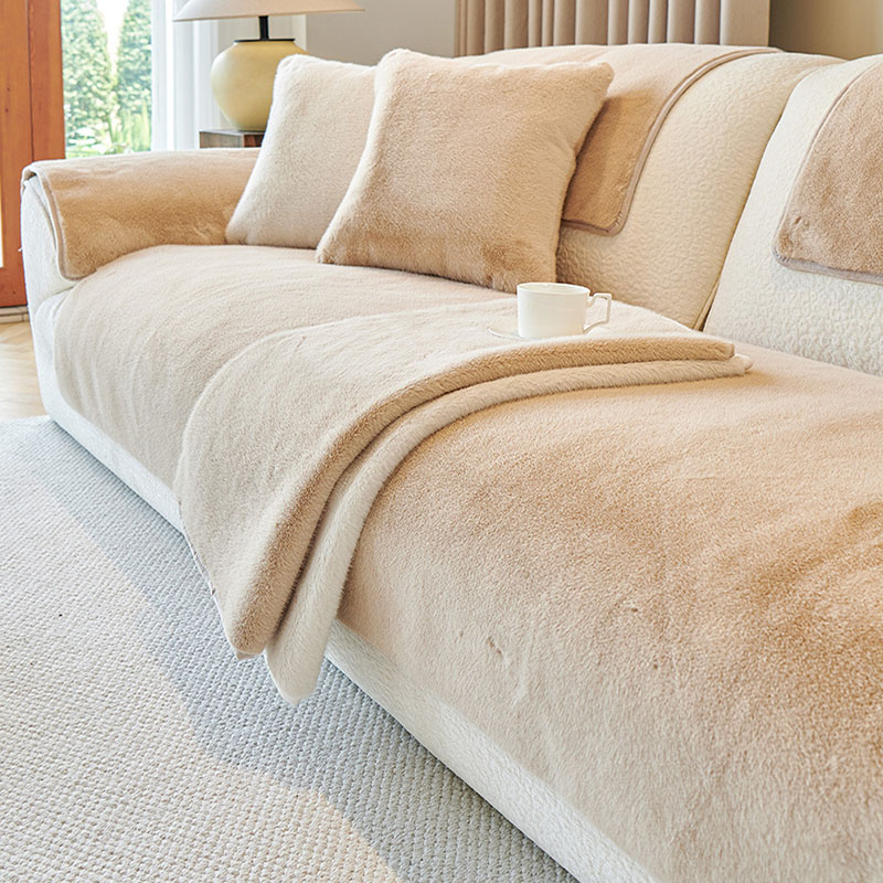 French Faux Mink Fur Sofa Cush - Washer Toss Set reseña y precio